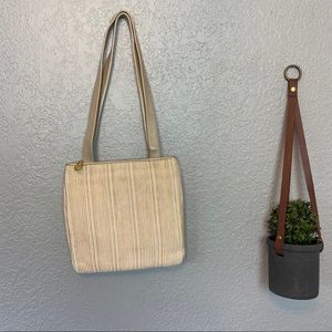 VINTAGE NEW CREAM TEXTURED PURSE